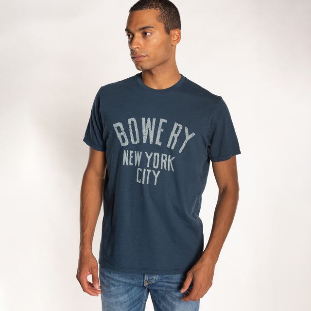 MAN'S "BOWERY NYC" S/S CREWNECK TSHIRT - SLUB JERSEY - Bowery NYC