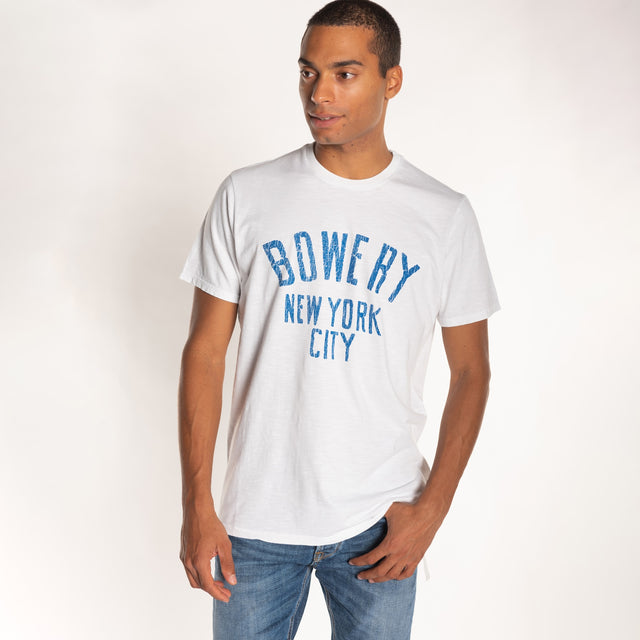 MAN'S "BOWERY NYC" S/S CREWNECK TSHIRT - SLUB JERSEY - Bowery NYC