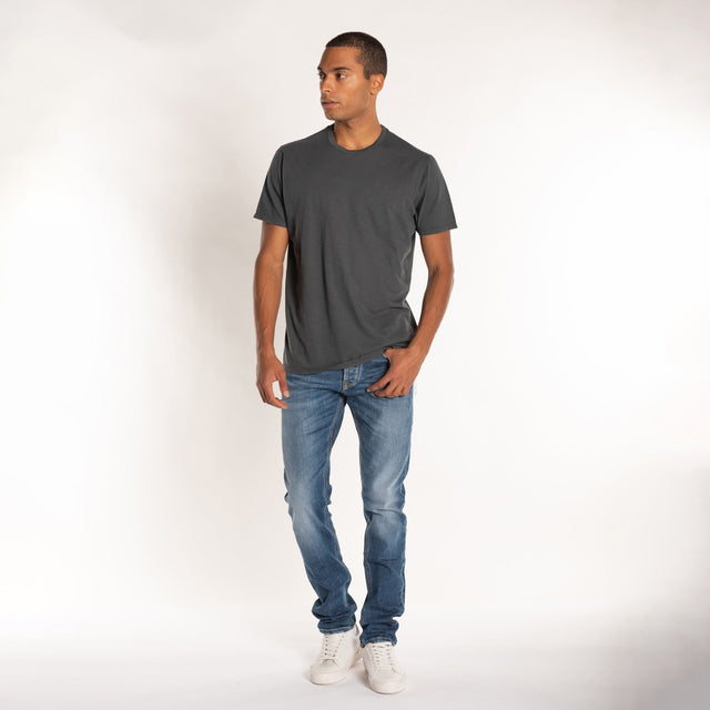 MAN'S ESSENTIAL S/S CREWNECK TSHIRT - SLUB JERSEY - Bowery NYC