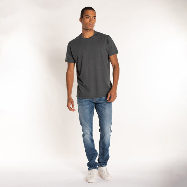 MAN'S ESSENTIAL S/S CREWNECK TSHIRT - SLUB JERSEY - Bowery NYC