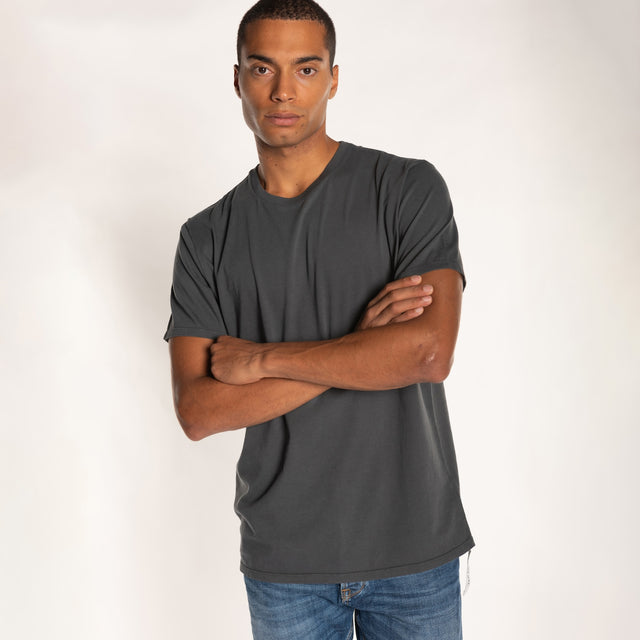 MAN'S ESSENTIAL S/S CREWNECK TSHIRT - VINTAGE JERSEY - Bowery NYC