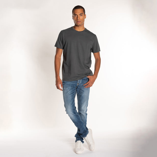 MAN'S ESSENTIAL S/S CREWNECK TSHIRT - VINTAGE JERSEY - Bowery NYC