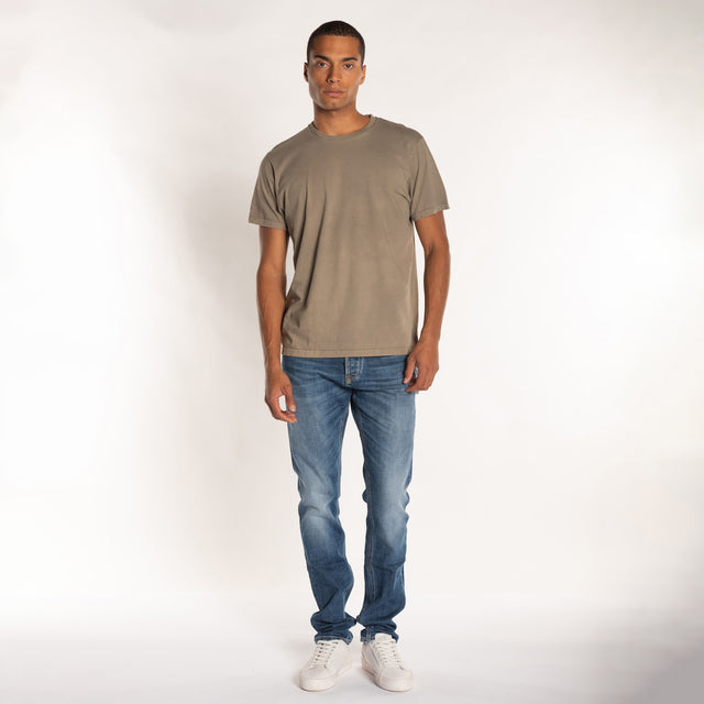 MAN'S ESSENTIAL S/S CREWNECK TSHIRT - VINTAGE JERSEY - Bowery NYC