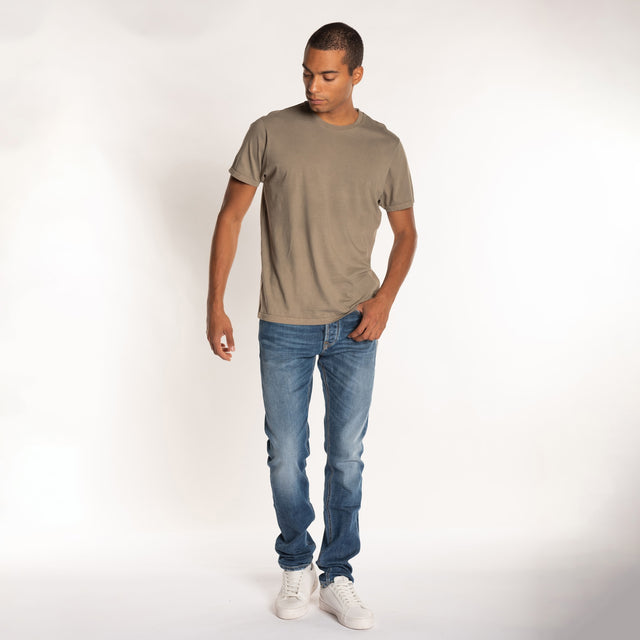 MAN'S ESSENTIAL S/S CREWNECK TSHIRT - VINTAGE JERSEY - Bowery NYC