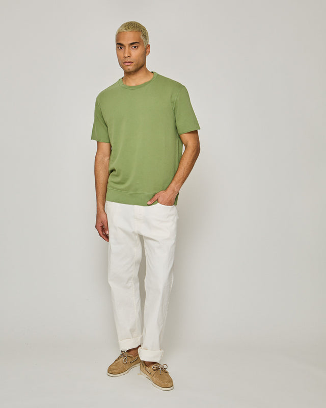 CREW NECK S/S LIGHT SWEAT - RELAXED FIT - Bowery NYC