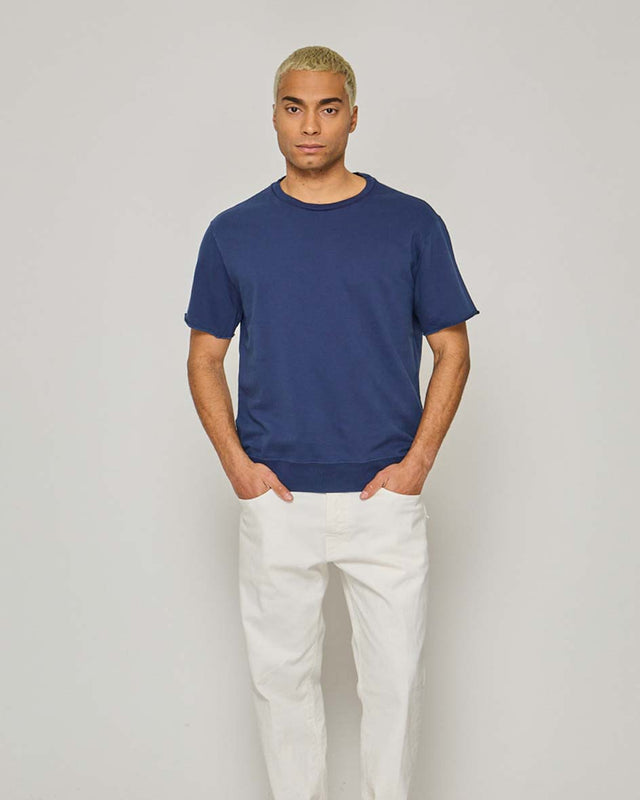 CREW NECK S/S LIGHT SWEAT - RELAXED FIT - Bowery NYC