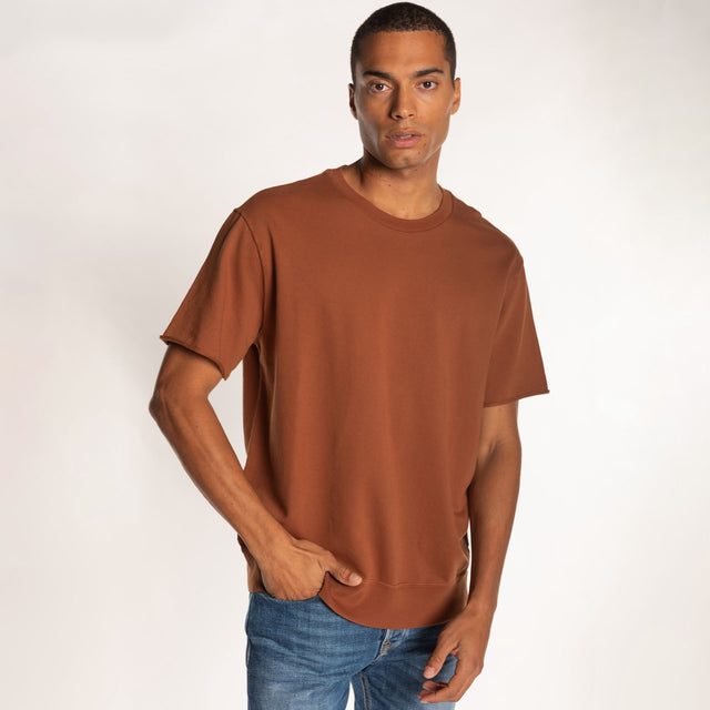 CREW NECK S/S LIGHT SWEAT - RELAXED FIT - Bowery NYC