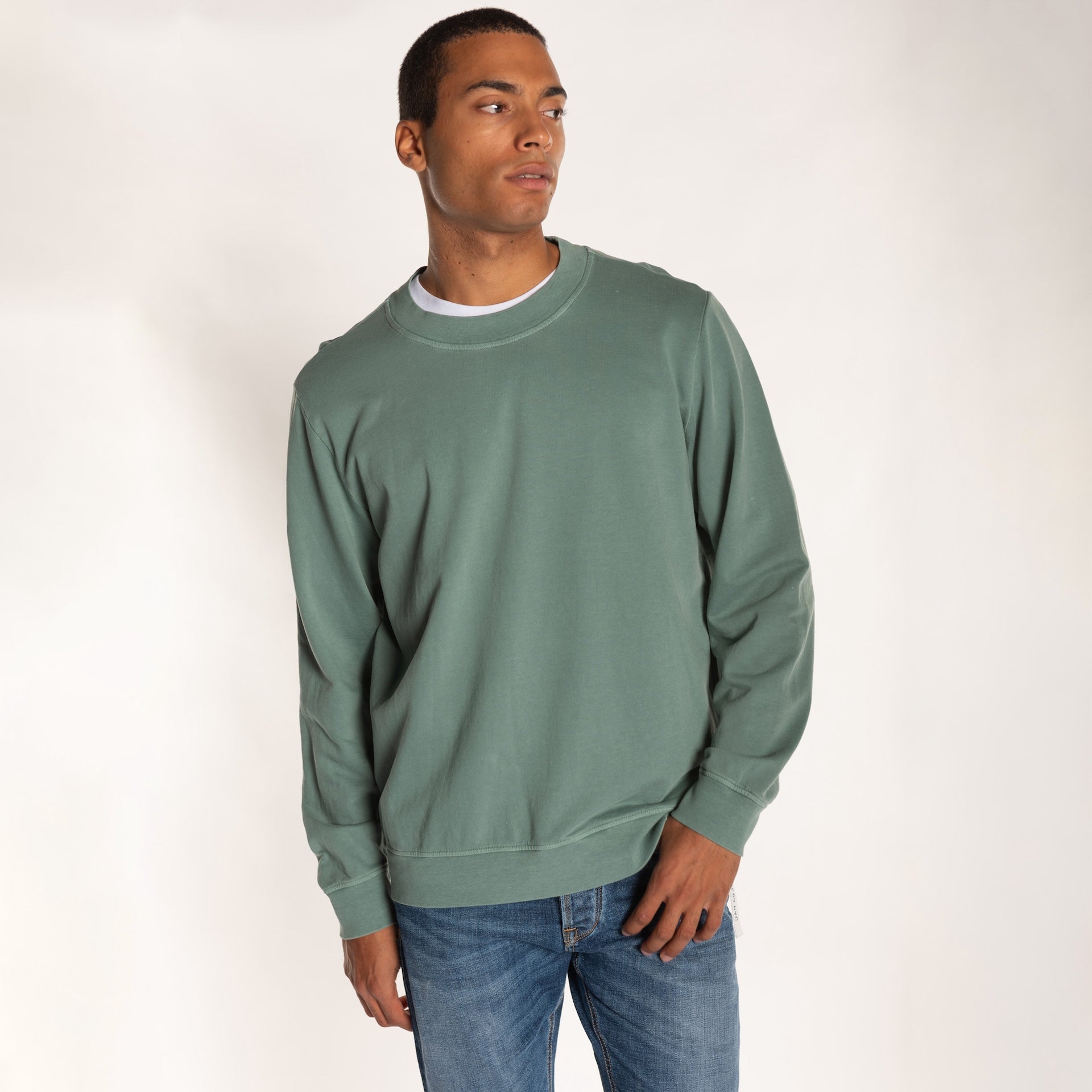 良品 Dime Leafy crew neck sweat L トレーナー CREW NECK L/S LIGHT SWEAT - RELAXED FIT – Bowery NYC