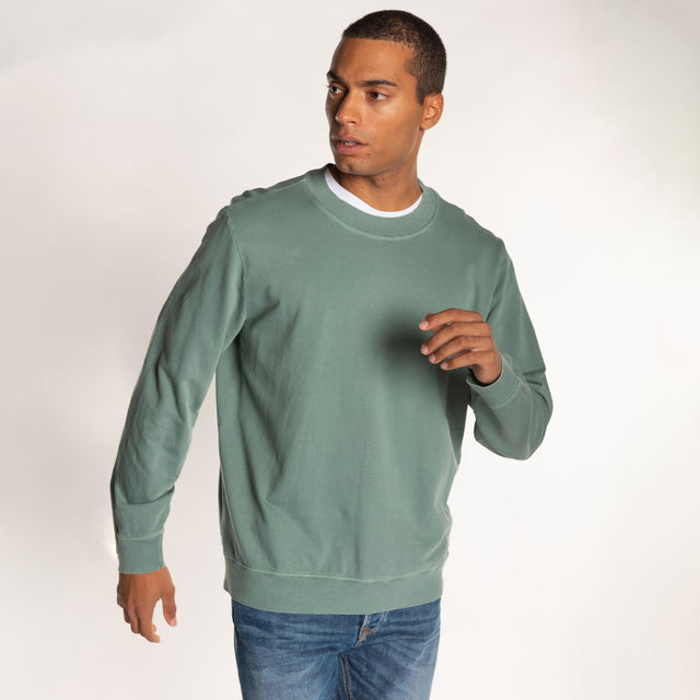 CREW NECK L/S LIGHT SWEAT - RELAXED FIT - Bowery NYC