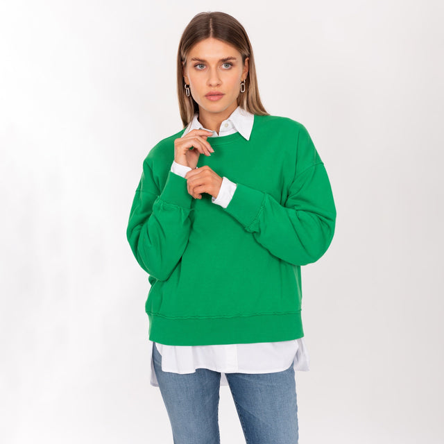 CREW NECK L/S MID WEIGHT SWEAT - OVERSIZED FIT - Bowery NYC