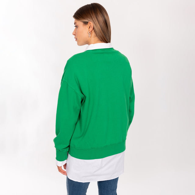 CREW NECK L/S MID WEIGHT SWEAT - OVERSIZED FIT - Bowery NYC