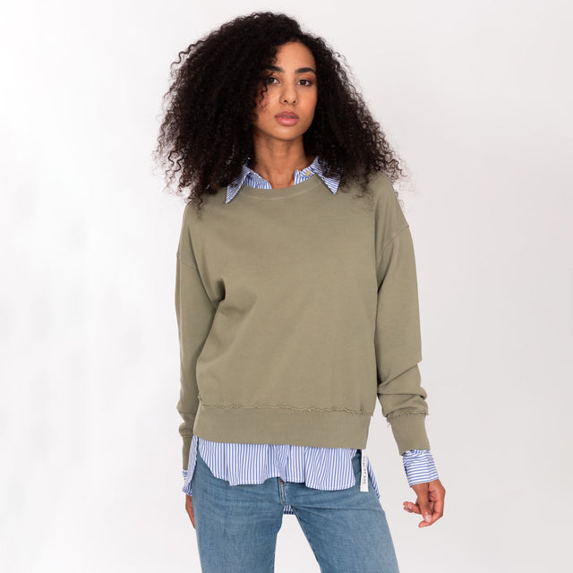 CREW NECK L/S MID WEIGHT SWEAT - OVERSIZED FIT - Bowery NYC