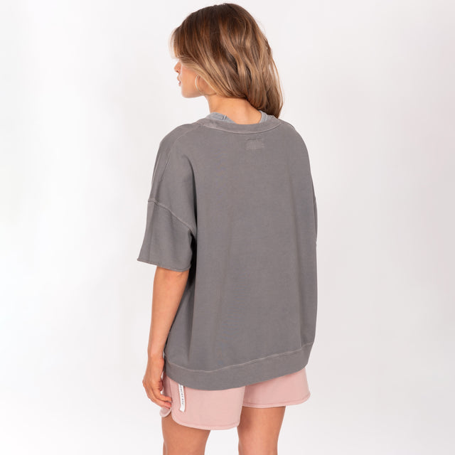CREW NECK S/S LIGHT WEIGHT SWEAT - OVERSIZED FIT - Bowery NYC