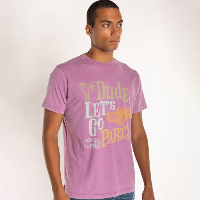 MAN'S "DUDE" CREW NECK S/S T-SHIRT - SOFT JERSEY - REGULAR FIT - Bowery NYC