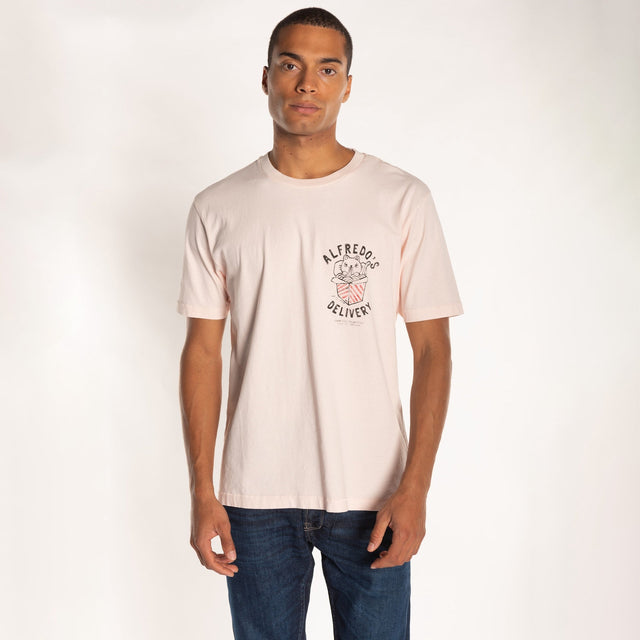 MAN'S "ALFREDO'S" CREW NECK S/S T-SHIRT - HEAVY JERSEY - RELAXED FIT - Bowery NYC