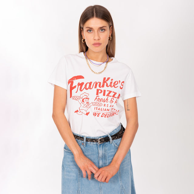 WOMAN'S "FRANKIE'S" CREW NECK S/S T-SHIRT - VINTAGE JERSEY - REGULAR FIT