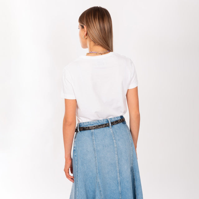 WOMAN'S "FRANKIE'S" CREW NECK S/S T-SHIRT - VINTAGE JERSEY - REGULAR FIT