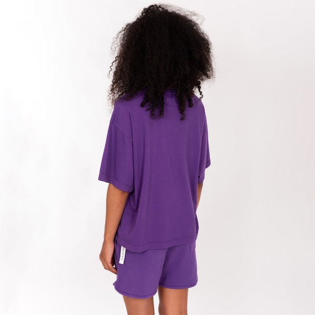 WOMAN'S "VEGAS" CREW NECK S/S T-SHIRT - VINTAGE JERSEY - OVERSIZE FIT