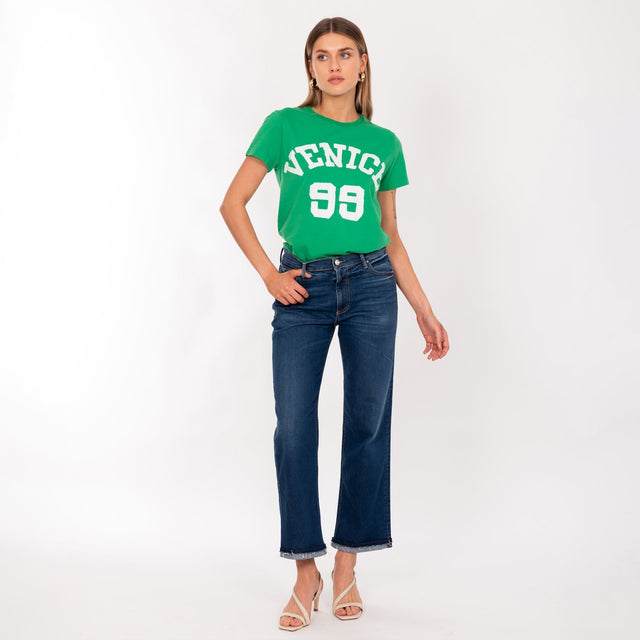 WOMAN'S "VENICE 99" CREW NECK S/S T-SHIRT - VINTAGE JERSEY - REGULAR FIT - Bowery NYC
