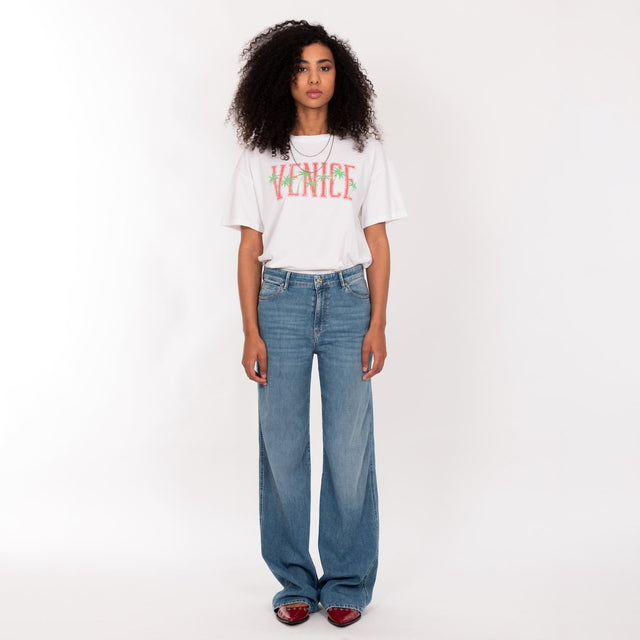 WOMAN'S "VENICE" CREW NECK S/S T-SHIRT - VINTAGE JERSEY - BOY FIT - Bowery NYC