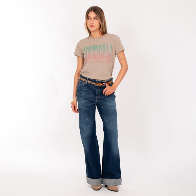 WOMAN'S "MEXICALI" CREW NECK S/S T-SHIRT - VINTAGE JERSEY - REGULAR FIT