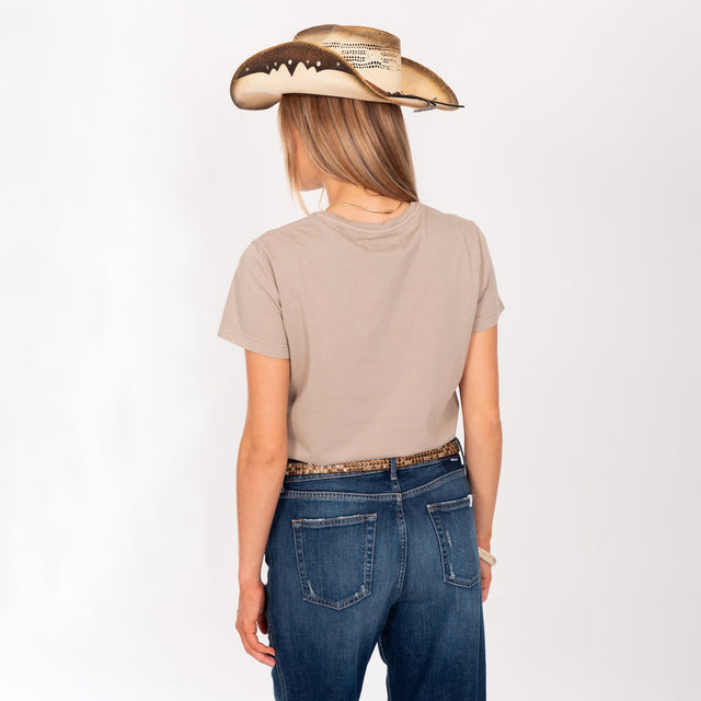 WOMAN'S "MEXICALI" CREW NECK S/S T-SHIRT - VINTAGE JERSEY - REGULAR FIT