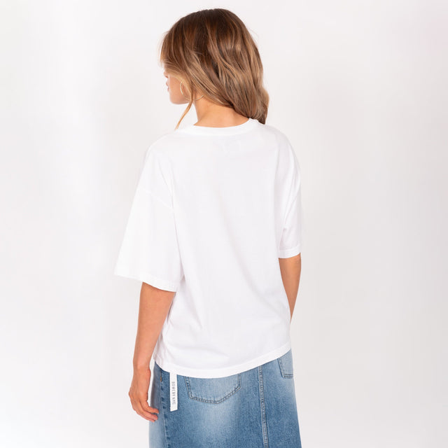 WOMAN'S "BROOKLYN 32" CREW NECK S/S T-SHIRT - VINTAGE JERSEY - OVERSIZE FIT