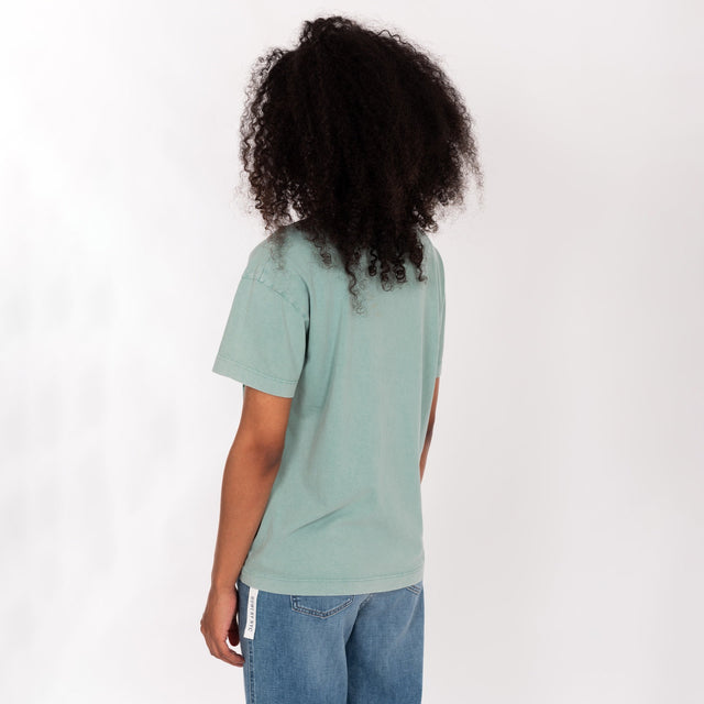 WOMAN'S "STAY GROOY" CREW NECK S/S T-SHIRT - SOFT JERSEY - BOY FIT - Bowery NYC