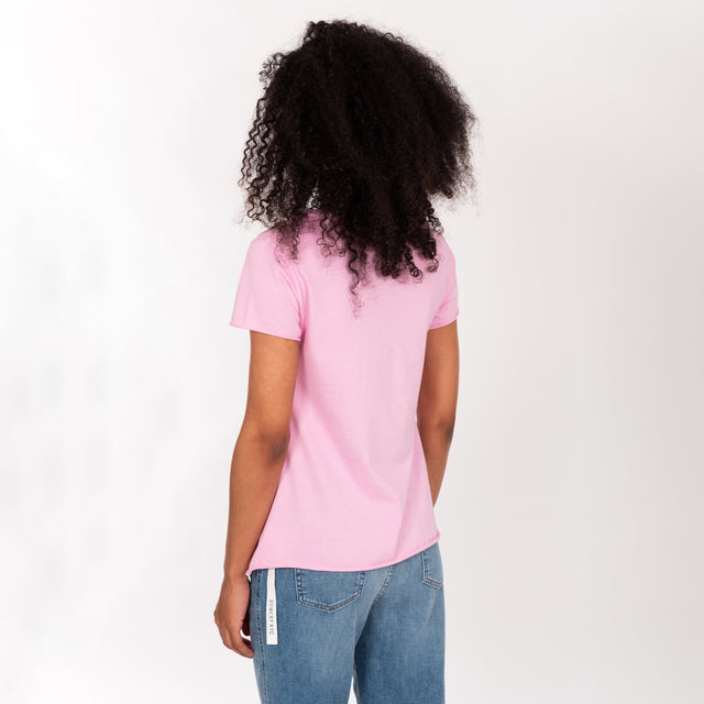 V NECK S/S T-SHIRT - VINTAGE JERSEY - REGULAR FIT - Bowery NYC