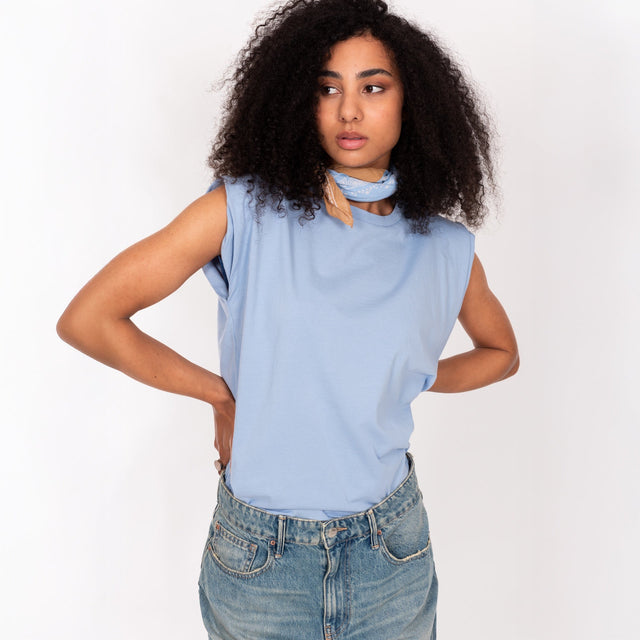 PUFF SHOULDER CREW NECK S/S T-SHIRT - VINTAGE JERSEY - REGULAR FIT - Bowery NYC