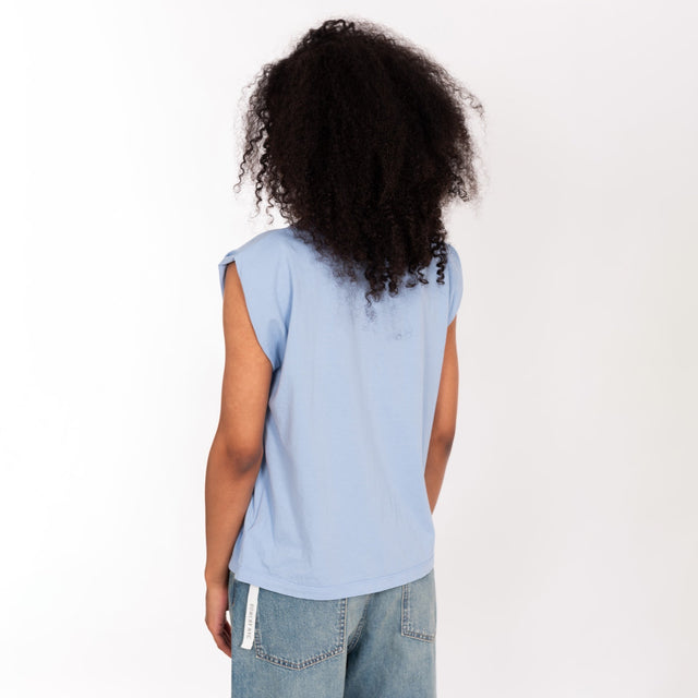 PUFF SHOULDER CREW NECK S/S T-SHIRT - VINTAGE JERSEY - REGULAR FIT - Bowery NYC