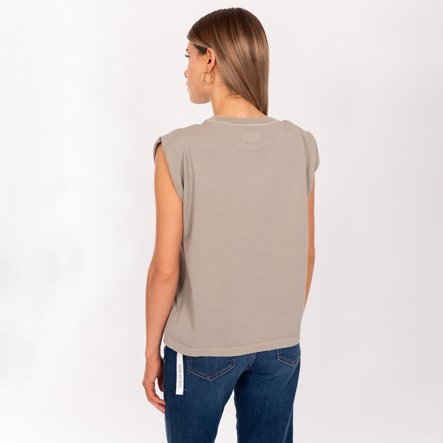 PUFF SHOULDER CREW NECK S/S T-SHIRT - VINTAGE JERSEY - REGULAR FIT - Bowery NYC