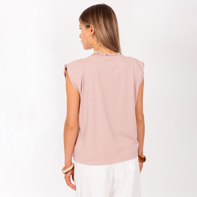 PUFF SHOULDER CREW NECK S/S T-SHIRT - VINTAGE JERSEY - REGULAR FIT - Bowery NYC