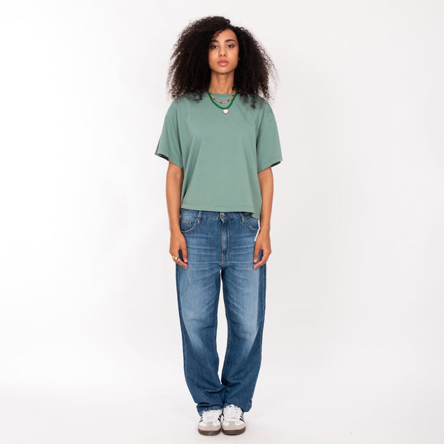 CREW NECK S/S T-SHIRT - VINTAGE JERSEY - OVERSIZE FIT - Bowery NYC