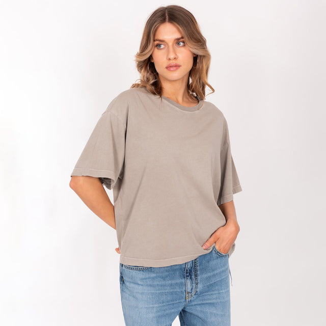 CREW NECK S/S T-SHIRT - VINTAGE JERSEY - OVERSIZE FIT - Bowery NYC