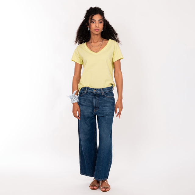 FRAYED CUT CREW NECK S/S T-SHIRT - SLUB JERSEY - Bowery NYC
