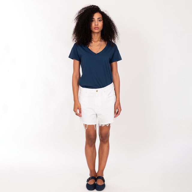 FRAYED CUT CREW NECK S/S T-SHIRT - SLUB JERSEY - Bowery NYC