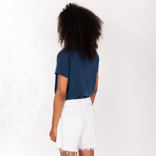 FRAYED CUT CREW NECK S/S T-SHIRT - SLUB JERSEY - Bowery NYC