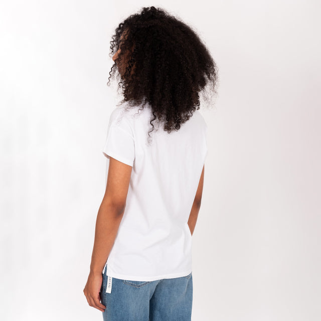 FRAYED CUT CREW NECK S/S T-SHIRT - SLUB JERSEY