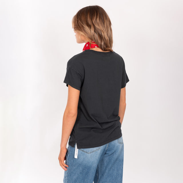 FRAYED CUT CREW NECK S/S T-SHIRT - SLUB JERSEY - Bowery NYC