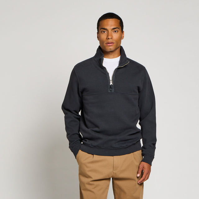 ESSENTIAL HALF ZIP SWEAT - Bowery NYC
