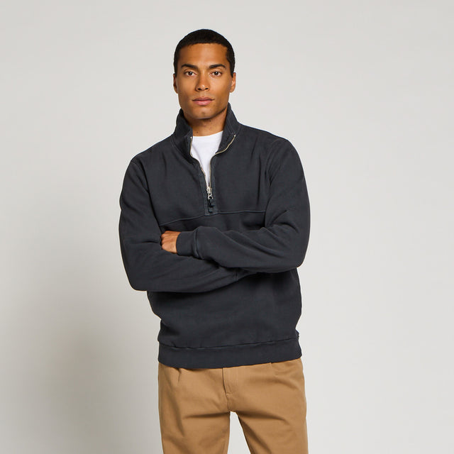 ESSENTIAL HALF ZIP SWEAT - Bowery NYC