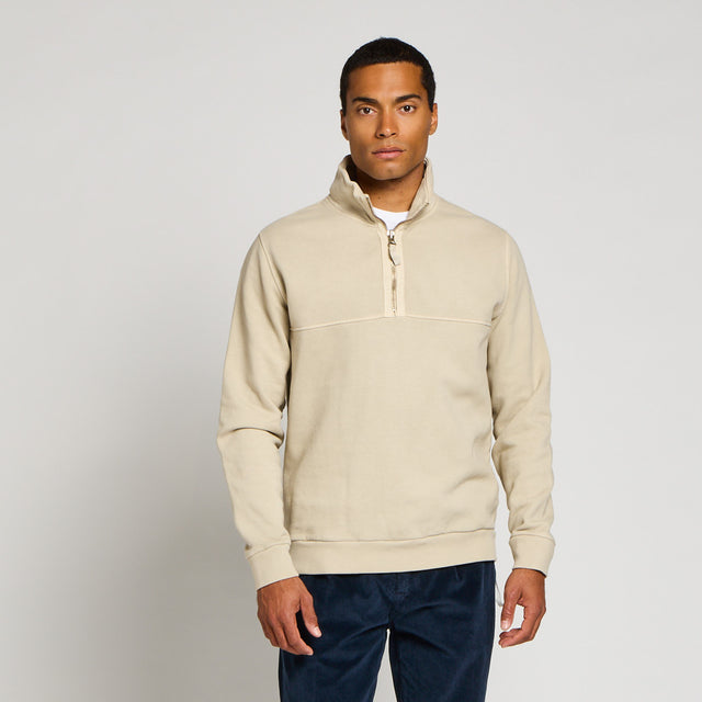ESSENTIAL HALF ZIP SWEAT - Bowery NYC