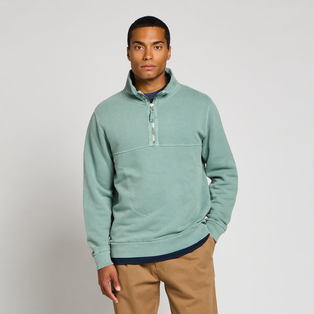 ESSENTIAL HALF ZIP SWEAT - Bowery NYC