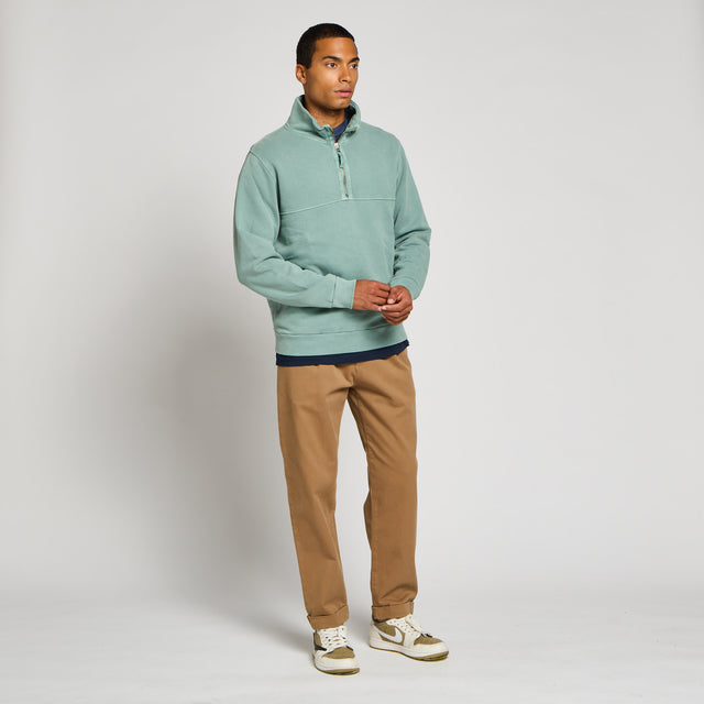 ESSENTIAL HALF ZIP SWEAT - Bowery NYC