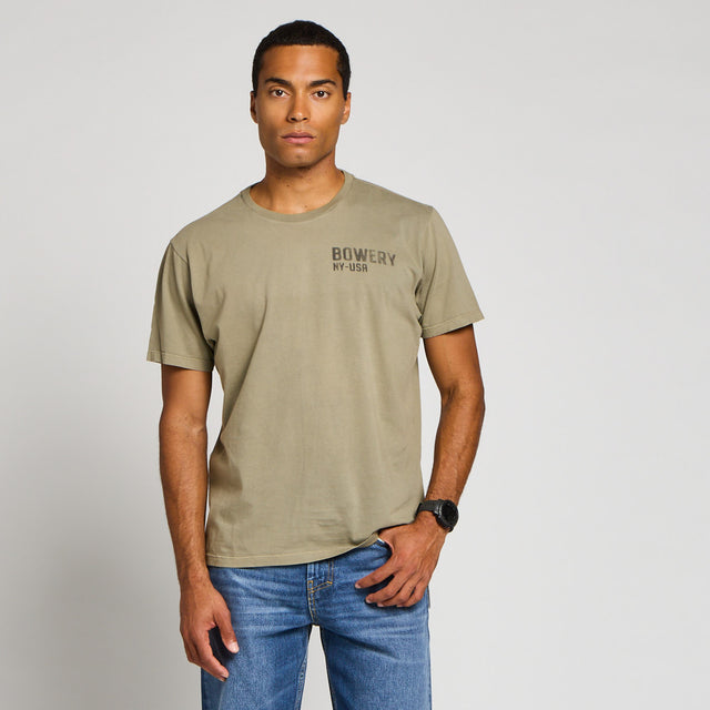 BOWERY NY GRAPHIC T-SHIRT - VINTAGE JERSEY - Bowery NYC