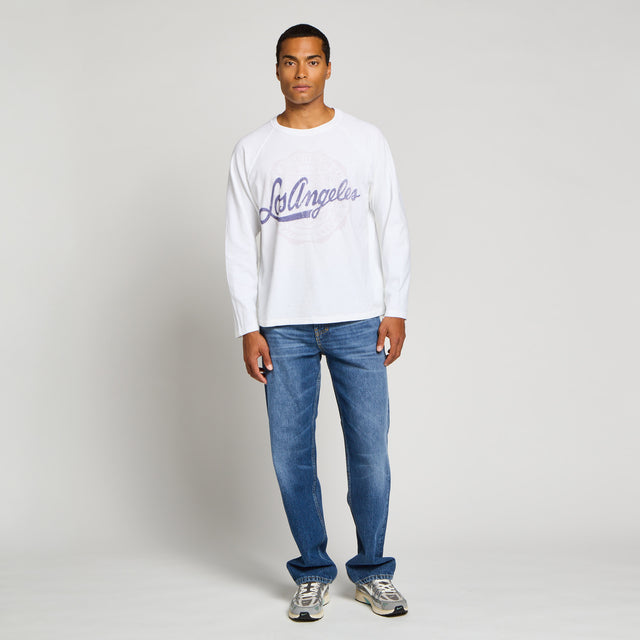 LOS ANGELES RAGLAN T-SHIRT - HEAVY SLUB JERSEY - Bowery NYC