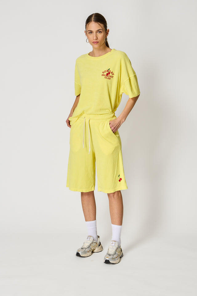 CHERRY BERMUDA SHORTS - SPONGE SWEAT - Bowery NYC