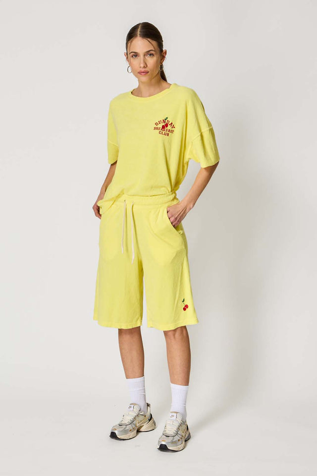 CHERRY BERMUDA SHORTS - SPONGE SWEAT - Bowery NYC
