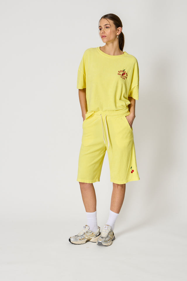 CHERRY BERMUDA SHORTS - SPONGE SWEAT - Bowery NYC